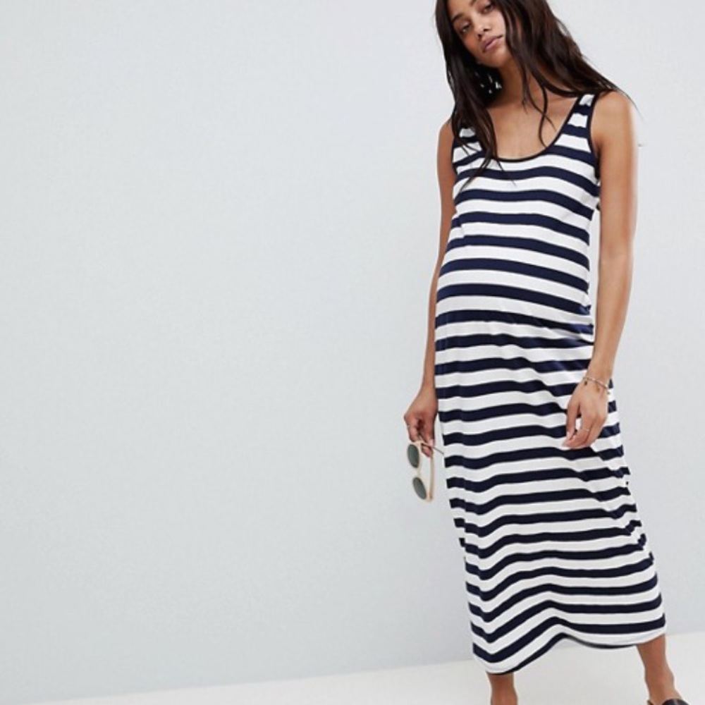 ASOS maternity scoop neck maxi dress